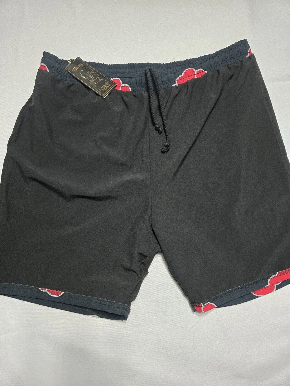 NWT Primitive x Naruto Shippuden Men's Akatsuki Swimming Board Shorts sz XL
